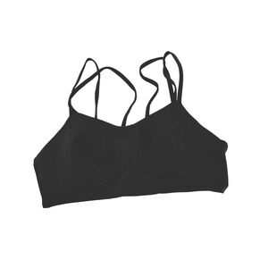 Lululemon Like a Cloud Black Strappy Sports Bra Athletic Yoga Workout Size Sm/4